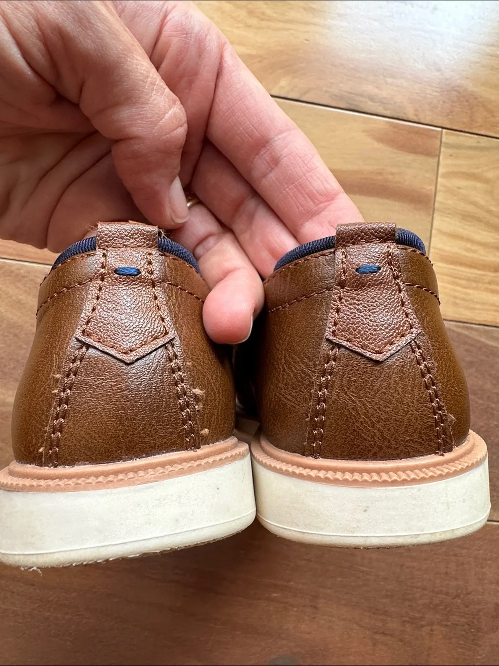 Brown Kids Casual No-Tie Lace-Up Shoes Toddler 10